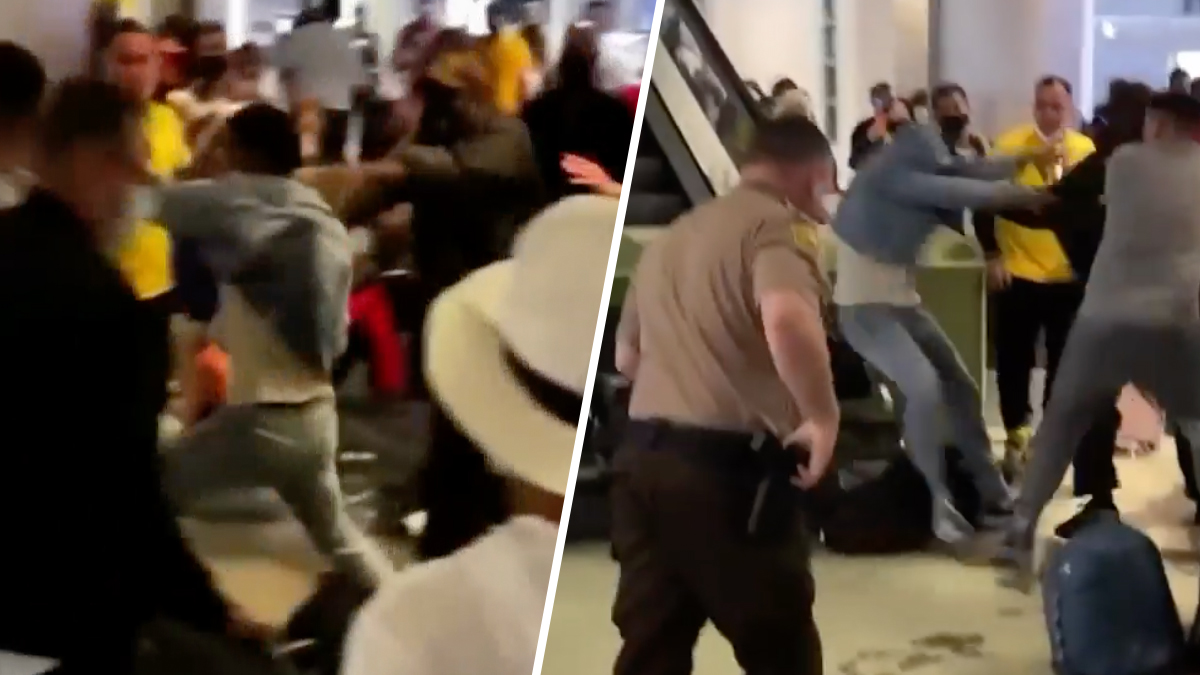 Identificaron a detenidos tras violenta pelea en aeropuerto de Miami
