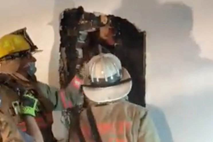 Ladrón quedó atrapado en una chimenea al intentar ingresar en una vivienda en Maryland
