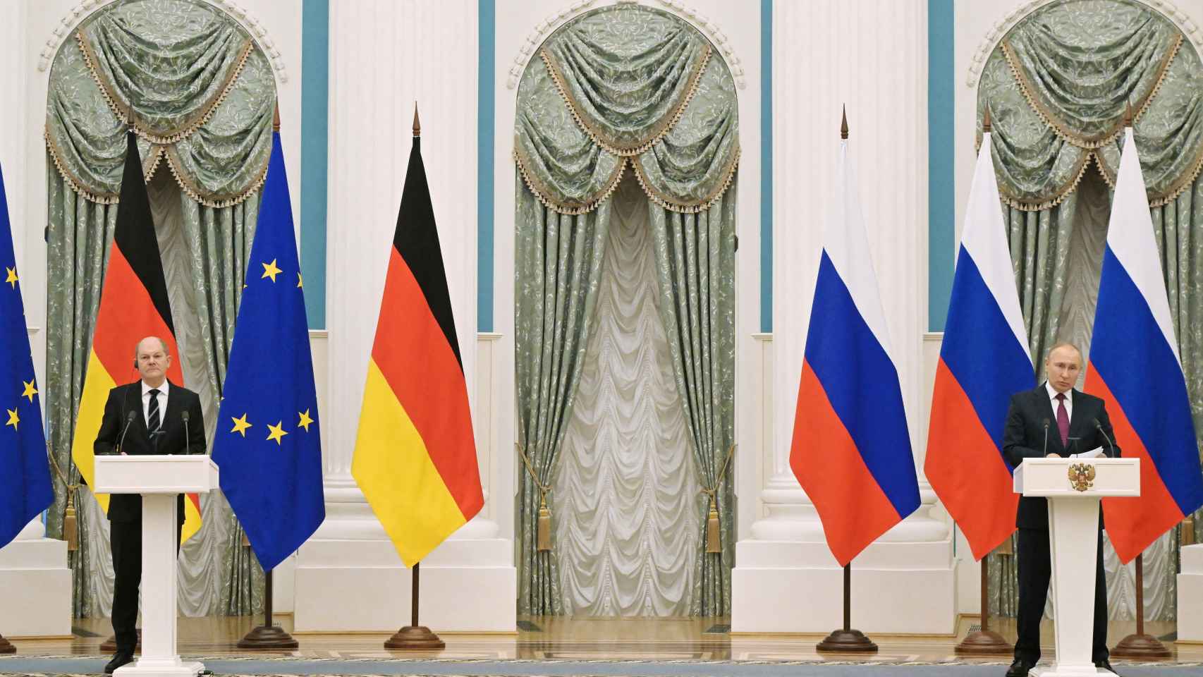 Putin conversó con Scholz de los “esfuerzos diplomáticos” en Ucrania