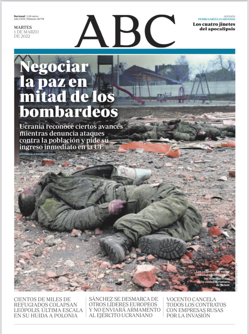 Portadas de la prensa internacional de este martes 1 de marzo de 2022