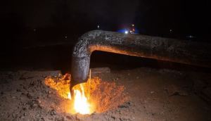 VIDEO: Primeras imágenes del gasoducto que explotó en Druzhba, al este de Ucrania