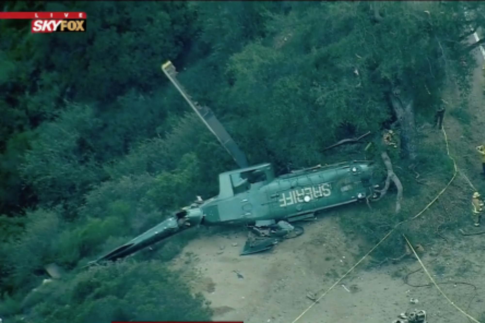 Helicóptero de rescate se estrelló en Los Ángeles y todos a bordo sobrevivieron milagrosamente
