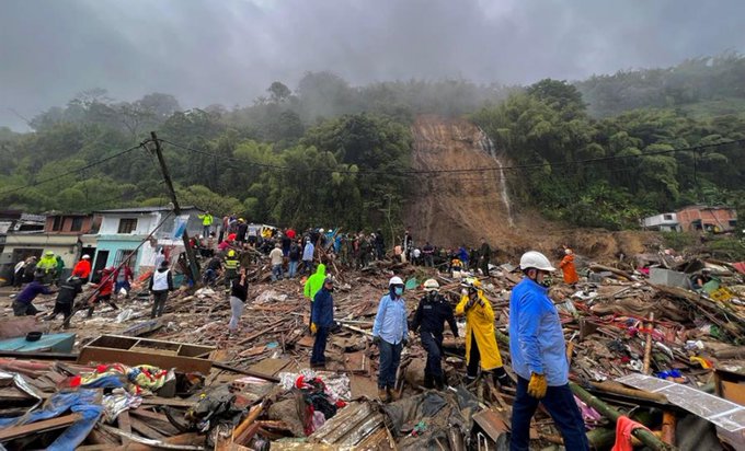 Lluvias dejan más de 30 muertos y más de 21 mil damnificados en Colombia durante 40 días