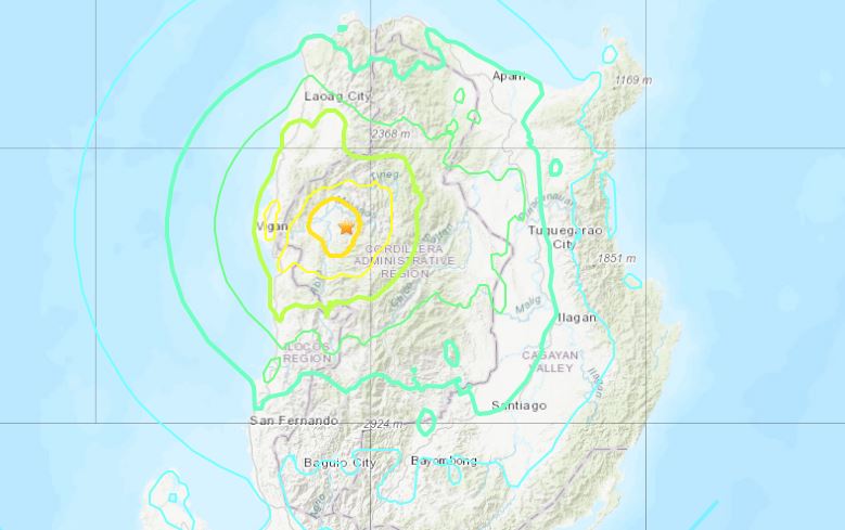 Terremoto de magnitud 7,1 sacudió el norte de Filipinas