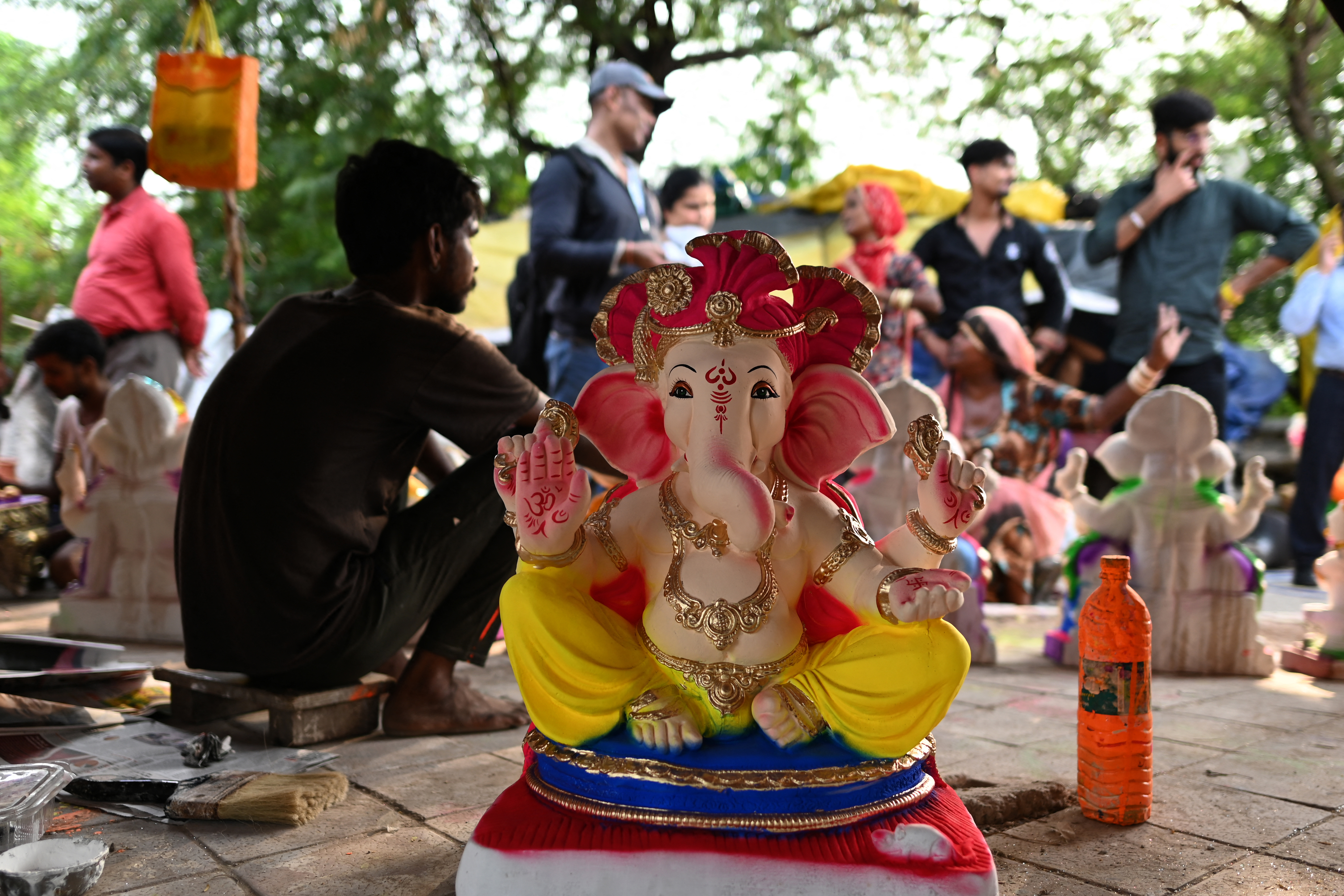 Ganesh, la divinidad con cabeza de elefante, vuelve a lo grande a Bombay (FOTOS)