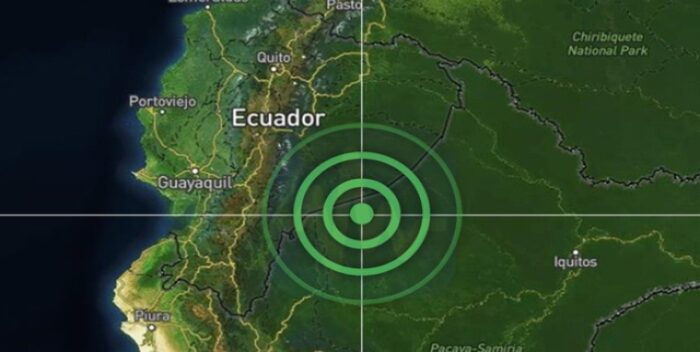 Sismo de magnitud 4,1 frente a las costas de Ecuador