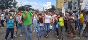 Docentes en Lara protestaron y se movilizaron hacia la Zona Educativa este #11Ago (VIDEO)