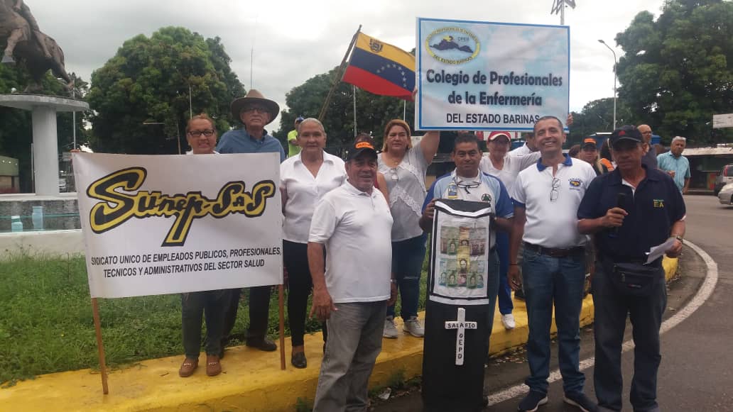 “Salario, que en paz descanse”: La consigna de los gremios de Barinas contra el chavismo