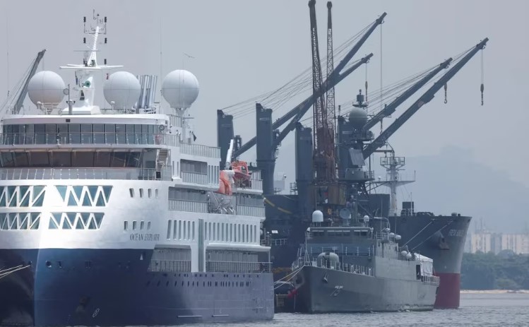Las imágenes de los barcos de guerra iraníes que atracaron en Brasil pese a las advertencias de EEUU
