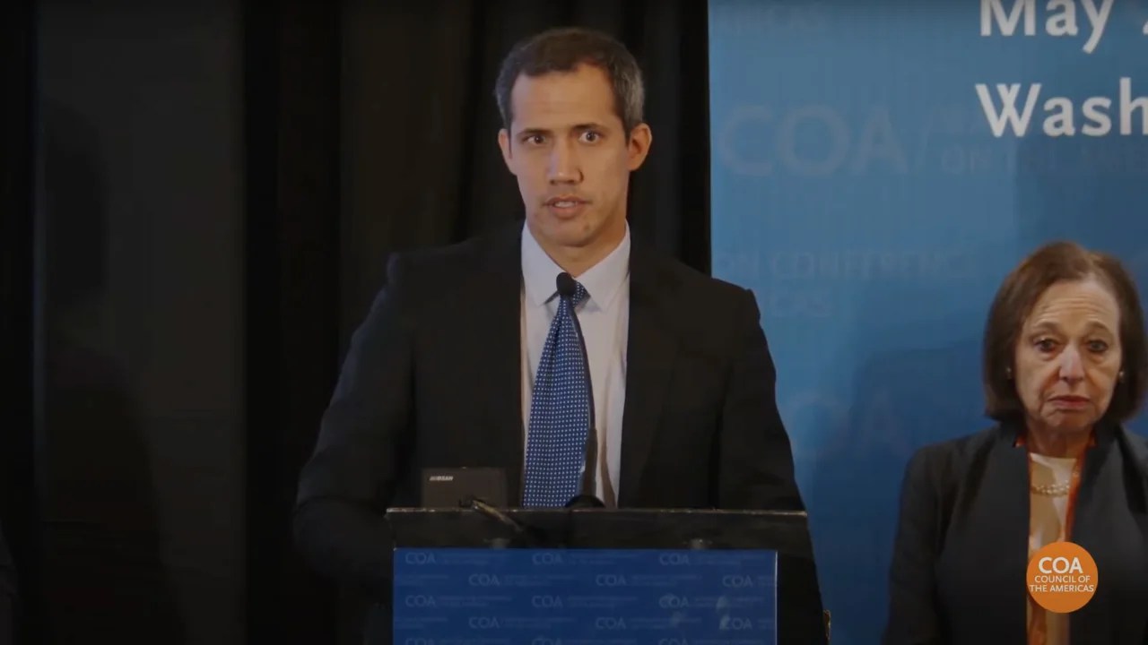 Venezuela’s Juan Guaidó seeks support in Washington after causing a stir in Colombia