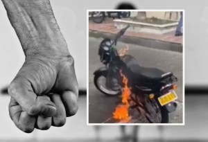 ¡Insólito! Ladrón pide que no le quemen la moto porque es su herramienta de trabajo (VIDEO)