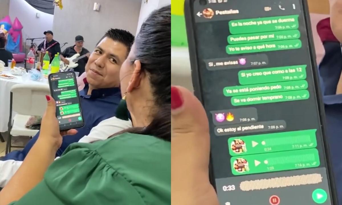 VIRAL: mujer fue captada EN VIDEO al dedicar una canción a su esposo y a su supuesto amante… ¡al mismo tiempo!