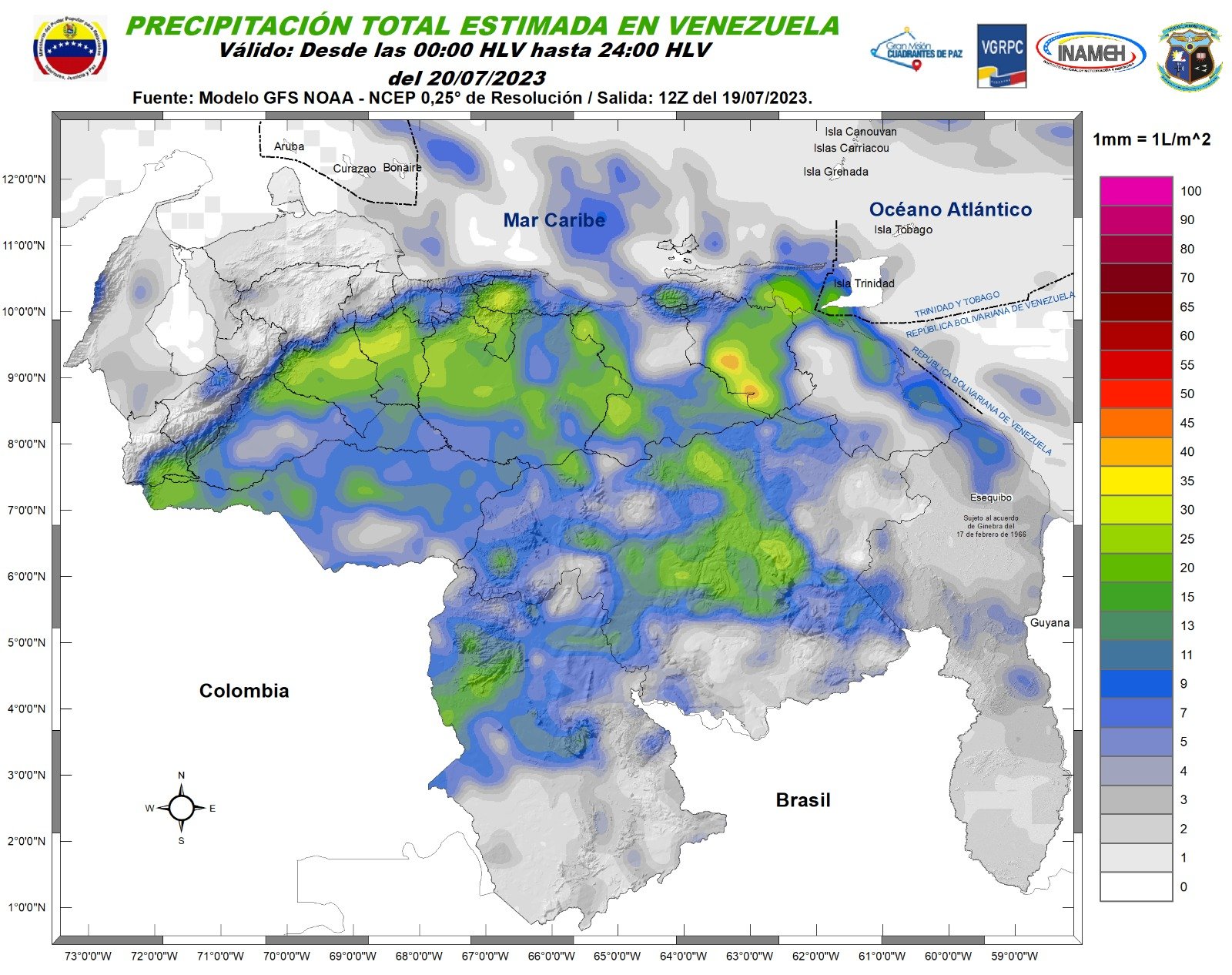 Actividad eléctrica y ráfagas de viento: el pronóstico del tiempo en Venezuela este #20Jul, según Inameh