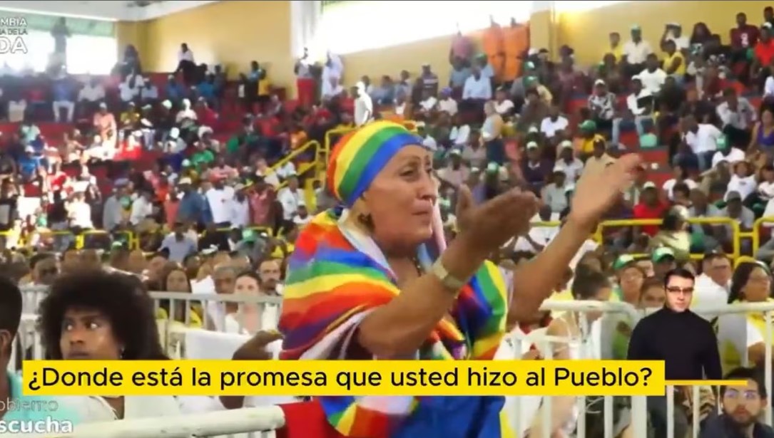 “¿Vio? ¡Malpar…!”: mujer le protestó en su cara a Gustavo Petro (VIDEO)