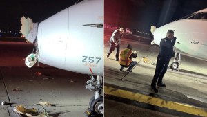 Pánico en la pista: Avión se disponía a despegar de aeropuerto en Chicago cuando fue chocado por un autobús