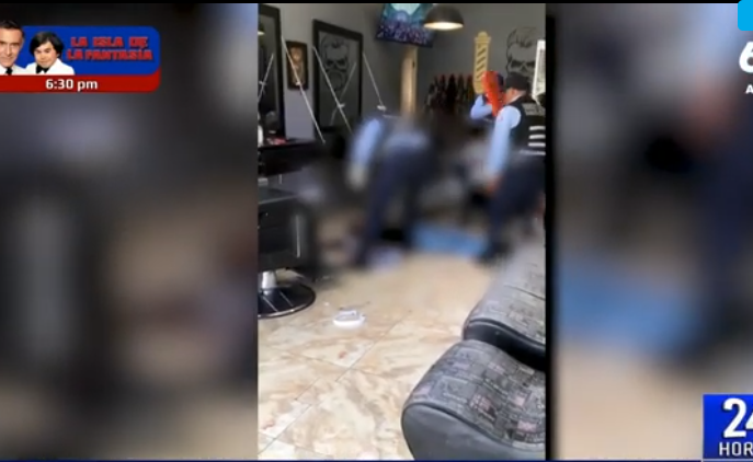 Asesinaron de diez balazos a venezolano en una barbería en Perú (VIDEO)