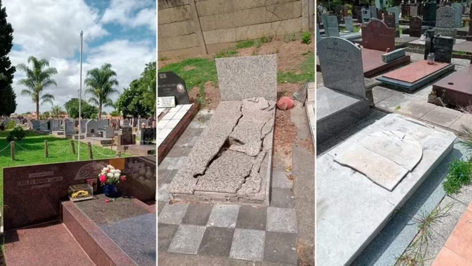 Vandalizaron la tumba del expresidente argentino Carlos Menem y la de su hijo