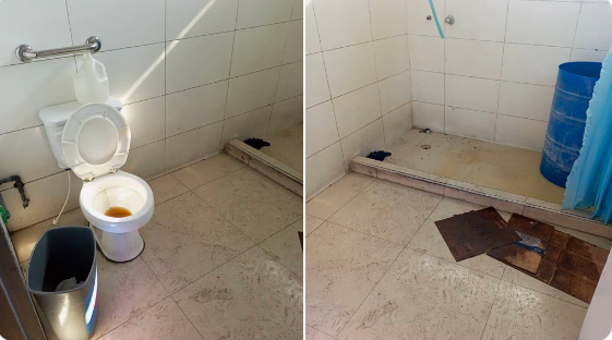 Crítica situación en el Hospital Vargas: Pacientes infantiles improvisan ante falta de agua en baños (Imágenes)