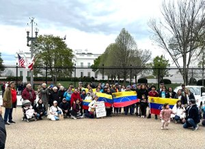 Venezolanos exigieron frente a la Casa Blanca garantías para elecciones libres en Venezuela