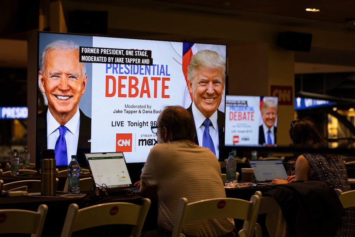 VIDEO: Biden intentó dar buena impresión enérgica, pero su voz no lo ayudó en el debate con Trump