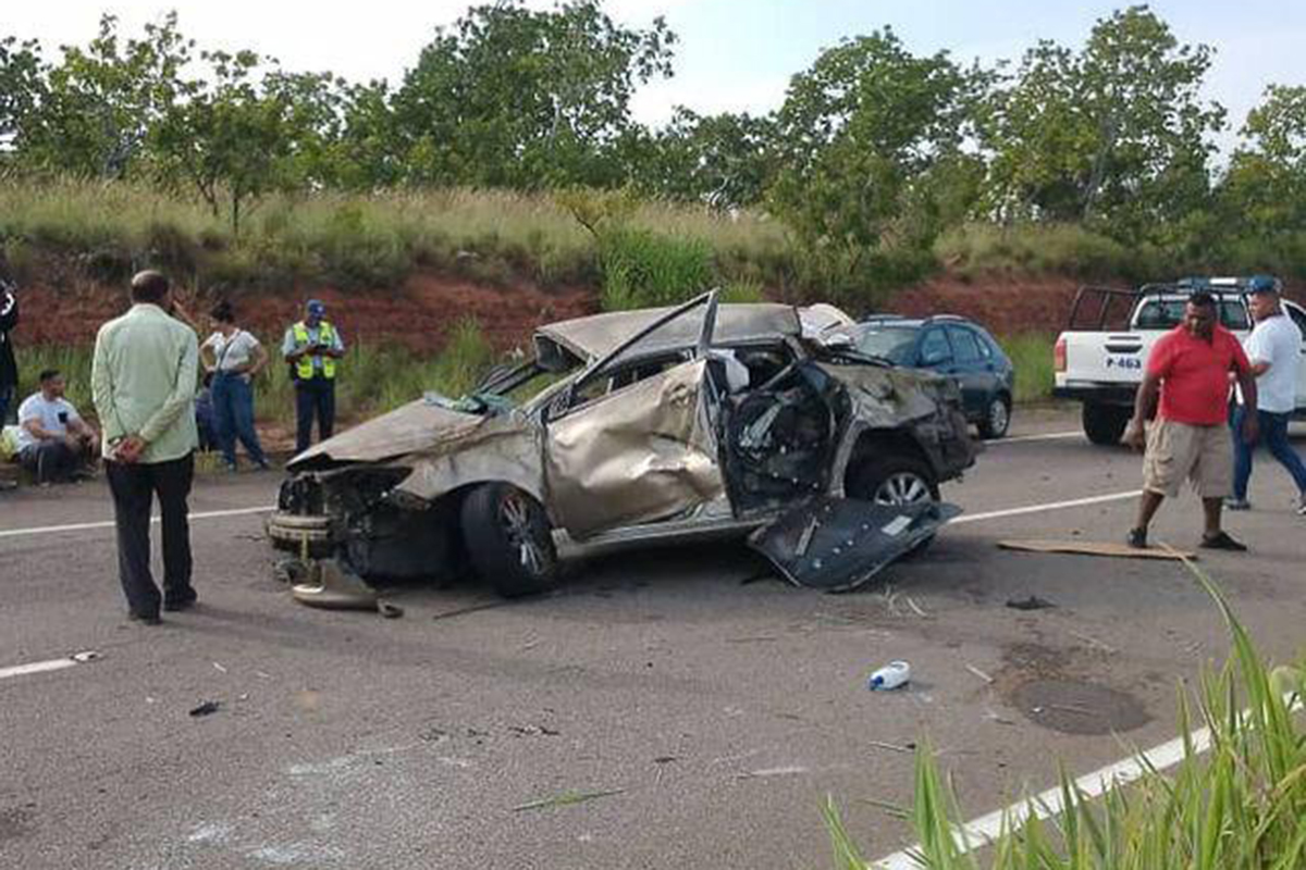 Un fallecido y tres heridos dejó accidente de tránsito en la autopista Ciudad Guayana-Ciudad Bolívar